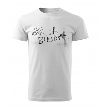  Koszulka biała grafika  "Bujda"